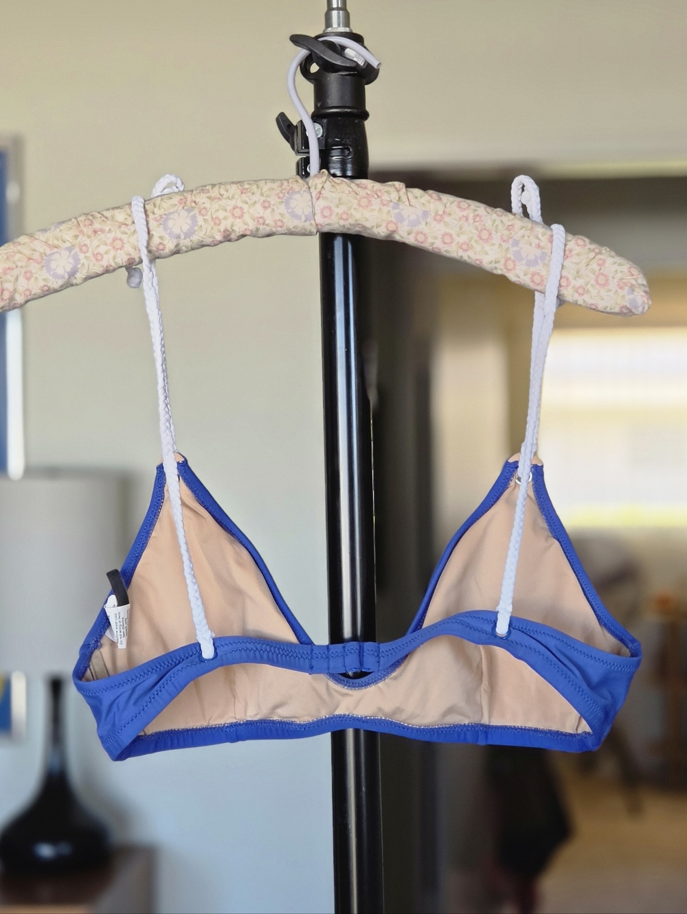 J. Crew Braided Tie Nautical Blue Bikini Set - Picture 3 of 8